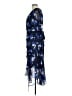 DKNY 100% Polyester Blue Cocktail Dress Size 12 - photo 5