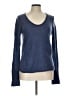 James Perse 100% Cashmere Blue Cashmere Pullover Sweater Size Lg (3) - photo 1