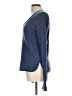 James Perse 100% Cashmere Blue Cashmere Pullover Sweater Size Lg (3) - photo 5