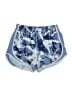 Nike 100% Polyester Print Blue Athletic Shorts Size M - photo 1