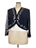 S.L. Fashions 100% Polyester Blue Cardigan Size 20 - photo 1