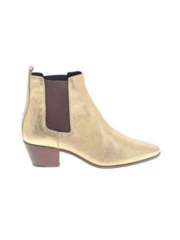Saint Laurent Chelsea Boots Gold  (view 1)