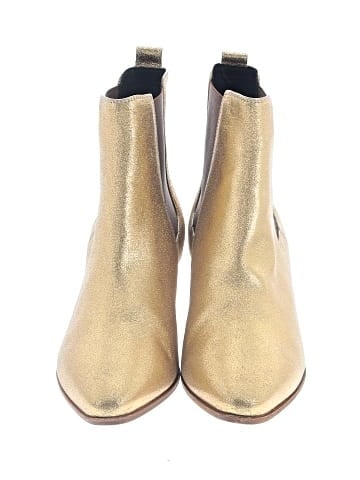 Saint Laurent Chelsea Boots Gold  (view 2)