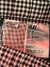 H&M 100% Viscose Checkered-gingham Silver Shorts Size 2 - photo 3