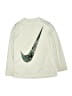 Nike 100% Polyester Ivory Long Sleeve T-Shirt Size S (kids) - photo 1
