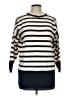 Unbranded Stripes Ivory Pullover Sweater Size L (estimated) - photo 1