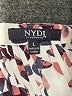 NYDJ 100% Recycled Polyester Floral Ivory 3/4 Sleeve Blouse Size L - photo 7