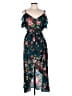 Unbranded 100% Polyester Floral Teal Casual Dress Size 1X - photo 1