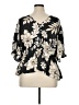 Torrid Black Short Sleeve Blouse Size 1X Plus (1) - photo 2