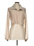 Unbranded Tan Long Sleeve Blouse Size L (estimated) - photo 1