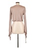 A'gaci Tan Long Sleeve Blouse Size L - photo 2