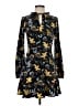 Ann Taylor LOFT Print Blue Casual Dress Size 0 - photo 1