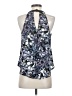 Astr 100% Polyester Blue Sleeveless Blouse Size S - photo 2