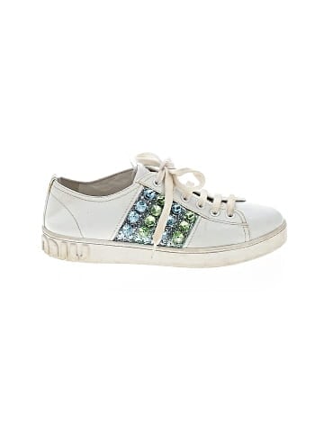 Miu Miu Leather Sneakers (view 1)