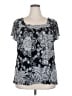Maurices Paisley Black Short Sleeve T-Shirt Size 20 (2) - photo 1