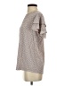 Adrianna Papell Tan Short Sleeve Top Size S - photo 5