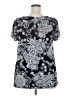 Maurices Paisley Black Short Sleeve T-Shirt Size 20 (2) - photo 2