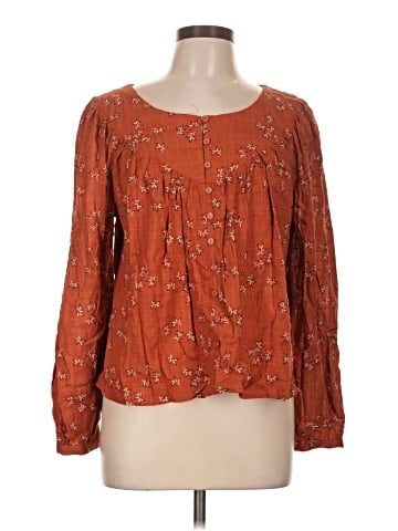 a.n.a. A New Approach Long Sleeve Blouse (view 1)