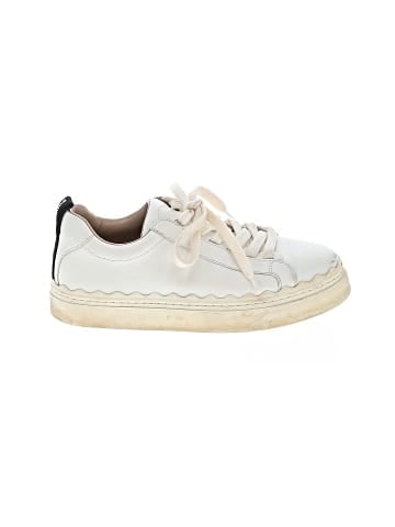 Chloé Leather Lauren Sneakers (view 1)