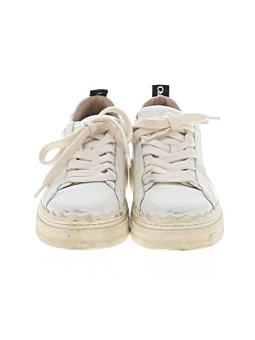 Chloé Leather Lauren Sneakers (view 2)