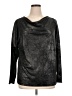 Armani Collezioni 100% Polyester Metallic Silver Long Sleeve Top Size 16 - photo 1