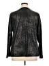 Armani Collezioni 100% Polyester Metallic Silver Long Sleeve Top Size 16 - photo 2