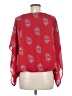 WallpapHER 100% Polyester Red 3/4 Sleeve Blouse Size M - photo 2