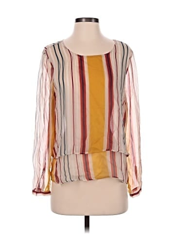 Maeve Long Sleeve Silk Top (view 1)