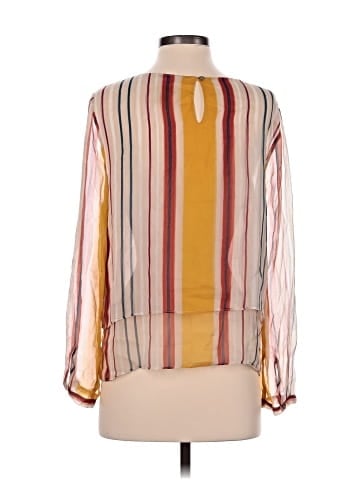 Maeve Long Sleeve Silk Top (view 2)