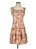 Assorted Brands 100% Polyester Floral Tan Casual Dress Size S - photo 1
