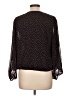 Banana Republic 100% Polyester Black 3/4 Sleeve Blouse Size L - photo 2