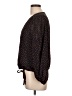 Banana Republic 100% Polyester Black 3/4 Sleeve Blouse Size L - photo 5