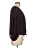 Banana Republic 100% Polyester Black 3/4 Sleeve Blouse Size L - photo 4