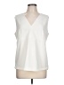 Ann Taylor Ivory Sleeveless Blouse Size L - photo 1