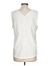 Ann Taylor Ivory Sleeveless Blouse Size L - photo 2