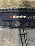 Denim 24/7 Solid Blue Denim Shorts Size 32 waist - photo 3