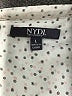 NYDJ 100% Polyester Chevron-herringbone Ivory Long Sleeve Blouse Size L - photo 7