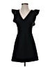 French Connection Solid Black Cocktail Dress Size 2 - photo 1