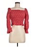 GB 100% Polyester Red 3/4 Sleeve Blouse Size M - photo 1