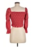 GB 100% Polyester Red 3/4 Sleeve Blouse Size M - photo 2