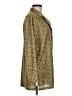 Diane von Furstenberg 100% Polyester Animal Print Gold Long Sleeve Blouse Size M - photo 4