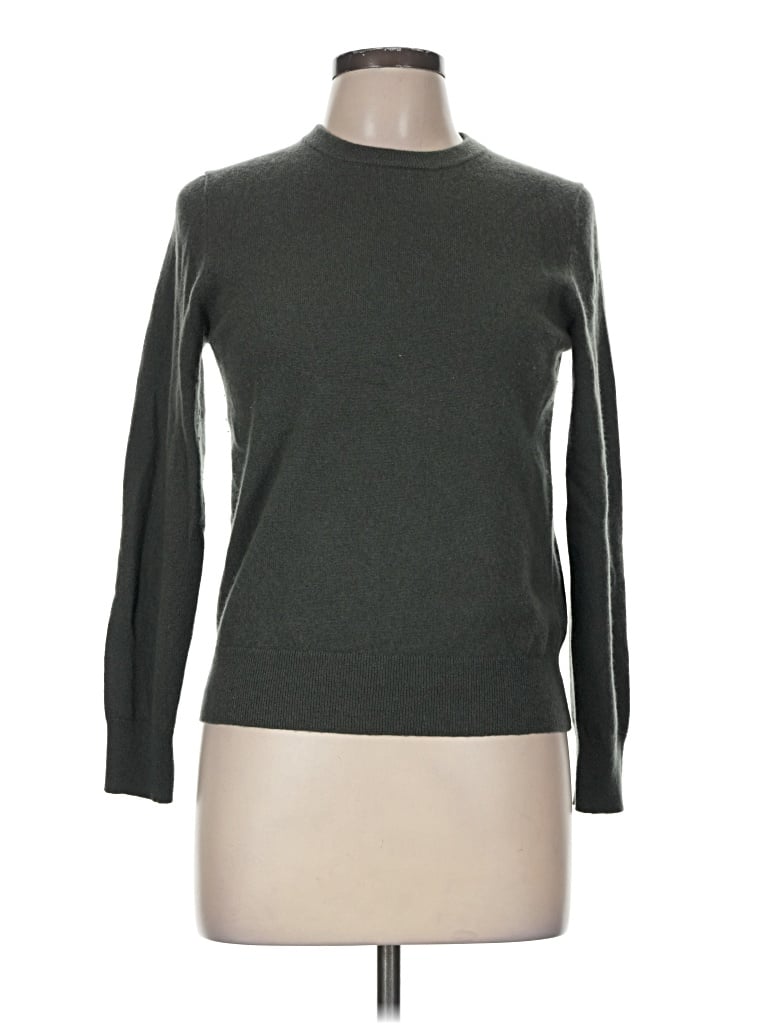 Pre-owned Quince Cashmere Pullover Sweater In Gray