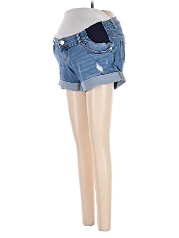 Indigo Blue Denim Shorts (view 1)
