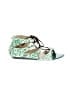 Jimmy Choo Animal Print Green Sandals Size EU 40 - photo 1