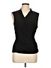 Saks Fifth Avenue Black Sleeveless Blouse Size L - photo 1