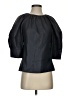 Rebecca Taylor Blue Black 3/4 Sleeve Blouse Size 4 - photo 1