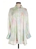 Zara Tie-dye Green Long Sleeve Blouse Size M - photo 1