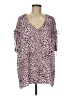 CAbi 100% Polyester Purple 3/4 Sleeve T-Shirt Size M - photo 1