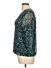Alfani 100% Polyester Teal 3/4 Sleeve Blouse Size L - photo 5
