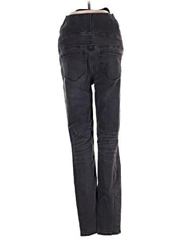 Madewell Maternity Over-the-Belly Skinny Jeans in Black Sea (view 2)